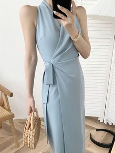 Material: Chiffon  	Tank Dress  	White Chiffon Tank Maxi Dress,  	Summer Women's Amazing Maxi Dress,  	Blue Color Chiffon Sexy Dress,    	S: Length: 107    Chest 78  Waist 62 cm  	M: Length: 108   Chest 82  Waist 66 cm  	L: Length: 109   Chest 86  Waist 70 cm  	XL: Length: 110  Chest 90  Waist 74 cm  	The above size is manually measured by “tiling-stretching”, there may be an error of 1-3CM! The size is for reference only, please choose according to your own size.  	Machine washable, do not b Midi White Dress, White Dress Sleeveless, Party Clothes, Runway Dresses, White Chiffon, Maxi Tank Dress, White Midi Dress, Dress Sleeveless, Women's Summer Fashion