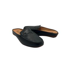 Elevate your footwear game with our leather mule slide, a chic and versatile addition to your wardrobe. Crafted from premium leather, these slides offer a luxurious feel and sleek aesthetic. The open-back design and comfortable, easy-to-wear slip-on style make them perfect for both casual outings and more formal occasions. With a timeless appeal and a touch of contemporary flair, these leather mule slides are a must-have choice for those who crave comfort and sophistication in every step. Slip i Mule Slides, Sleek Aesthetic, Leather Mules, Formal Occasion, Black Velvet, Mule, Soft Leather, Open Back, Slides