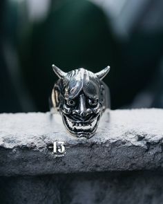 Hannya Mas small ring White brass material and Sterling silver 925 material Ship from Jakarta, Indonesia. Ship with DHL Express takes about 4 to 6 business days. IMPORTANT : this express service needs to require a phone number. office number or any number will be fine. If you don't put a phone number in the note, we will ship yours with standard shipping which is takes about 2 to 4 weeks delivery. Thank you kindly chat me on conversation for any question Thanks for visiting my gallery. Adjustable Silver Skull Ring Collectible, Silver Adjustable Symbolic Skull Ring, Adjustable Silver Skull Ring Spiritual Style, Adjustable Silver Skull Ring In Spiritual Style, Silver Adjustable Spiritual Skull Ring, Handmade Silver Jewelry For Streetwear, Satanic Jewelry, Punk Rock Hair, Japan Samurai