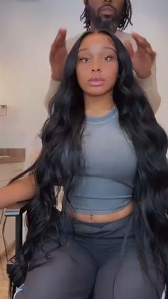 Middle Part Hairstyles Frontal, Frontal Wig Hairstyles Middle Part With Curls, Frontal Wig Middle Part Curled, Long Wig With Curls, Sew Ins Hairstyles For Black Women With Color, Wavy Extensions Sew Ins, Black Wigs For Black Women Middle Part, Middle Part Wigs Black Women, Middle Part Long Wavy Hair Black Women