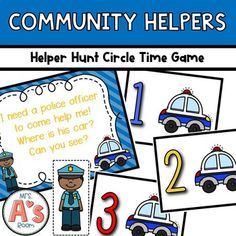 a police themed community helper game for kids