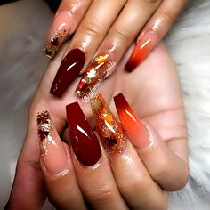 Coffin Orange Nails, Orange Nails Acrylic, Best Christmas Nails, Nail Art Designs 2023, Nails Orange, Summer Orange