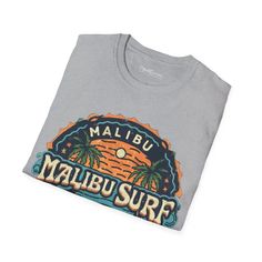 Get ready to ride the waves in style with the Malibu Surf Unisex Softstyle Tee! This trendy apparel piece is designed for ultimate comfort and durability, made from 100% ring-spun cotton with a light fabric feel. The Eurofit design ensures a perfect fit, while the tear-away label adds convenience. Whether you're lounging on the beach or exploring a new city, this softstyle t-shirt runs true to size for a relaxed and versatile look. Add some excitement to your wardrobe with the latest seasonal fashion deals and choose from a variety of stylish outfits. With no side seams and twill tape shoulders, the Malibu Surf Unisex Softstyle Tee is a must-have for any adventure. Don't miss out on the chance to rock this sleek tee wherever your travels take you! Available in sizes S to XL, the Malibu Sur Malibu Style, Malibu Surf, Fashion Deals, New City, Charcoal Color, Seasonal Fashion, Tee Design, Twill Tape, In Style