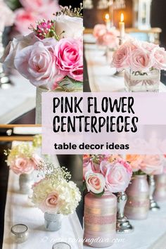 5 Simple But Elegant Pink Flower Centerpieces (That Are Low Enough To See Over)