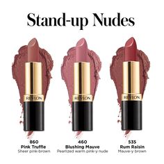 Revlon Marvelous Mrs. Maisel Stand-Up Nude Lipsticks Revlon Lipstick, Marvelous Mrs Maisel, Kylie Jenner Lipstick, Mrs Maisel, Pink Stuff, Lipstick Collection, Beauty Lipstick, Lipstick Set