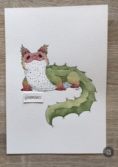 a card with an image of a dragon on it's back and the words curiocu written in spanish