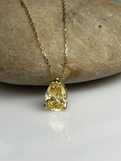 Yellow Pear Shape Pendant with 18" cable chain 14k Yellow Gold #5697 by InfinityJewelersUSA on Etsy Gold Brilliant Cut Teardrop Pendant Necklace, Gold Teardrop Pendant Solitaire Necklace With Brilliant Cut, Gold Solitaire Necklace With Brilliant Cut Teardrop Pendant, Fine Jewelry Yellow Gold Pear-shaped Necklace, Fine Jewelry Yellow Gold Pear Necklace, Gold Pear-shaped Necklace With Brilliant Cut, Gold Teardrop Diamond Cut Solitaire Necklace, Yellow Pear-shaped Jewelry With Prong Setting, Gold Solitaire Teardrop Necklace With Diamond Cut