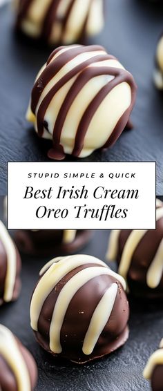 Image for Best Irish Cream Oreo Truffles Oreo Truffles, Truffle Recipe, Irish Cream, Truffles, Oreo, Cream