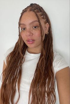 Braids With Money Piece, Crimped Braids, Hairstyles For Curly Hair Braids, Honey Braids, Minnie Mouse Bedroom Ideas, 30 Box Braids, Mini Box Braids, Summer Box Braids