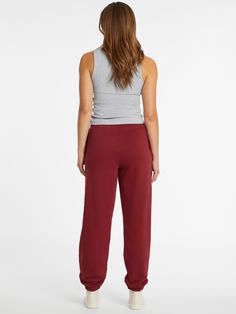 Crafted in our organic cotton blend the jogger pant features our mini iconic red triangle on the leg. The high-rise and elastic waistband giving a relaxed, comfortable fit. Red Stretch Sporty Joggers, Sporty Red Cotton Joggers, Sporty Red Moisture-wicking Yoga Pants, Red Mid-rise Cotton Jeans, Red Soft-washed Cotton T-shirt, Mini Logos, Guess Jeans, Fleece Joggers, Cotton Fiber