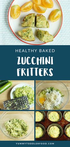 healthy baked zucchini fritters are the perfect appetizer for any meal