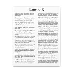 a page from the book romans 5