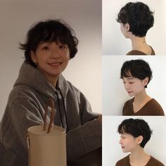 Cute Short Haircuts, Aesthetic Look, Dress Makeup, Short Curly Hair, Hair Today, Short Hairstyles For Women, Fashion Sewing, Cut And Color, Summer Hairstyles