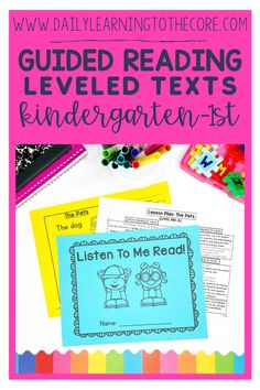 the guided reading leveled texts is fun and easy to use for children with this freebie