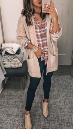 Cardigan Women Winter, Looks Jeans, Women Long Cardigan, Pullover Outfit, Outfit Jeans, Teacher Outfits, Hippie Outfits, Fall Clothes