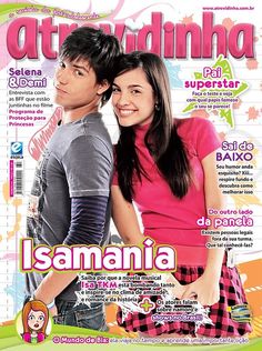 a magazine cover with a young man and woman