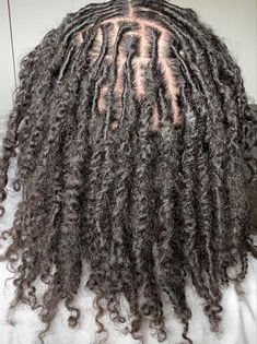 Locs On Real Hair, Curly Dreads Dreadlocks Black Women, 3c Locs, Curly Locs Black Women, Starter Locs Black Women, Fluffy Locs, Locs With Curly Ends, Locs Black Women, Loc Ideas