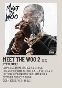 Meet The Woo, Minimalist Polaroid Poster, Music Album Art, Music Collage, Polaroid Poster