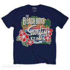 The Beach Boys Surfin USA Tropical Unisex T-Shirt Beach Boys Shirt, Beach Boys, The Beach Boys, Boys Shirt, Short Styles, Screen Printing Designs, Men Fits, High Quality T Shirts, Boys T Shirts