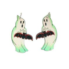 8Pcs/Lot Halloween Charms Creative Acrylic Bat Ghost Fashion Accessories For  Jewelry Diy Making Cheap Metal Halloween Jewelry, Cheap Quirky Halloween Jewelry, Bat Earrings Diy, Bat Jewelry Diy, Gothic Dangle Halloween Jewelry, Ghost Jewelry, Ghost Fashion, Girl Holiday, Halloween Charms