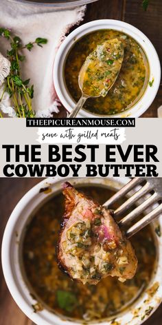 the best ever cowboy butter soup recipe is made with fresh ingredients and ready to be eaten