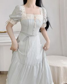 Ciel Black Butler, Ae Outfits, Cottagecore Outfit Ideas, Medium Length Dress, Nostalgic Summer, Elegant Outfit Classy, Stylish Short Dresses, Modest Dresses Casual, Modesty Fashion