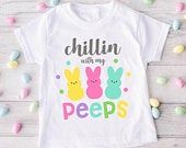 Etsy - Checkout - Review Chillin With My Peeps, Easter Toddler, He Is Risen Easter, Peeps Easter, Easter Bunny Ears, Toddler Easter, Easter Peeps, Bunny Shirt, Easter Shirt