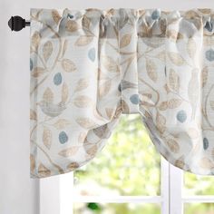 PRICES MAY VARY. Package includes 1 Tie-up valance with 2 adjustable ties. Valance Measurements : 52" Wide x 18" Long. 52”W X 18”L+1”HEADER. Top rod pocket, fitting curtain rods up to 1.7" in diameter, making the curtains easy to install and slide. The Tie-Up Valance is a one-piece valance that includes two adjustable ties and can be adjusted to the height you desire. Two Ties can be freely switched to meet your needs for decoration and lighting. Perfect for the small window in the kitchen, bath Kitchen Valance Ideas Over Sink, Kitchen Curtains Above Sink, Valances For Living Room, Tie Up Valance, Curtains For Kitchen, Sliding Glass Doors Patio, Above Sink, Pocket Window, Over Sink