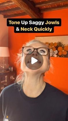 Liz Wadden | Anti-Aging Enthusiast on Instagram: "Tone up your jawline and neck quickly with this exercise!  Do 3 sets of 20 seconds starting out and try to do it a couple times a day, 5 days a week.  Comment “COURSE” for lifetime access to my 7 Day Skin Tightening course!" Neck Toning Exercises, Turkey Neck Exercises, Saggy Face, Face Workout, Instagram Tone, Facial Exercise, Makeup Favs