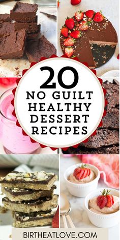 the top 20 no guilt healthy dessert recipes