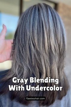 #NaturalBeauty #GrayHair #CoverGray #DIYHairCare #HairColoring #NaturalHairCare #HealthyHair #GrayHairSolutions #AtHomeBeauty #BeautyTips #HairCareRoutine #NaturalHairDye #OrganicHairCare #SelfCare #HomeRemedies #HairCareTips #NaturalRemedies #BeautyHacks #DIYBeauty #NaturalHairColor Ash Grey Brunette Hair, Letting Grey Hair Grow Out Highlights, Growing Out Your Gray Hair, Hair Color For Blending Grey, Gray Grow Out, Gray Transition Hair, Blended Gray Hair, Gray Transition Hair Highlights Brunette