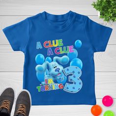 Blues Clues Birthday Shirt, Blue Dog Family Shirt, Blue Dog Family Matching Birthday Shirt,Birthday Boy Shirt, Family Party Shirt D1H180 👉Adult Unisex T-Shirt brand is BELLA + CANVAS - 100% Airlume combed and ringspun cotton (fiber content may vary for different colors) - Light fabric (4.2 oz/yd² (142 g/m - Retail fit - Tear away the label - Runs true to size 👉Youth T-Shirt brand is GILDAN - 100% Cotton (fiber content may vary for different colors) - Light fabric (5.3 oz/yd² (180 g/m - Classic fit - Tear away the label - Runs true to size 👉Infant/Toddler/Bodysuit brand is RABBIT SKINS - 100% Combed ringspun cotton (fiber content may vary for different colors) - Light fabric (4.5 oz/yd² (153 g/m - Tear away the label 👉Unisex Jersey Tank brand is BELLA + CANVAS - Extra Light fabric (3.8 Blues Clues Birthday Shirt, Blues Clues Birthday, Matching Birthday Shirts, Birthday Boy Shirt, Dog Family, Blue's Clues, Birthday Boy Shirts, Blues Clues, Boy Shirt