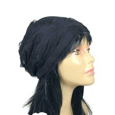 "Grunge Black Beanie Goth Beanie Grunge Hat Lightweight Slouch Hat Goth Slouchy Beanie Steampunk Slouchy Beanie Black CUSTOM SIZE/Lining COLOR ALERT...dark black. Images have been lightened to show detail. Also available in white https://www.etsy.com/listing/1075906343/white-slouchy-beanie-shredded-beanie?ref=shop_home_active_1 One side is shredded black lightweight cotton blend Reverse side is fully-lined in black 100% cotton jersey knit, white 100% cotton jersey knit, black nylon mesh. My slou Black Hats For Winter Alternative Fashion, Black Winter Hats For Alternative Fashion, Edgy Black Hat For Alternative Fashion, Black Alternative Style Hats For Alternative Fashion, One Size Black Hat For Fall, Black Fitted Punk Costume Hats And Headpieces, Black Punk Costume Hats And Headpieces, Gothic Winter Costume Hats And Headpieces, Punk Style Adjustable Beanie Hat