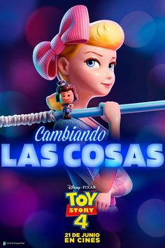 the movie poster for toy story 2, featuring a girl holding a baseball bat and wearing a pink hat