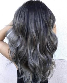 Ash Gray: 2019 neutral color of the year (pin now, read later!) - Elm Drive Designs Ash Gray Balayage, Ash Gray Hair Color, Gray Balayage, Grey Hair Dye, Balayage Blonde