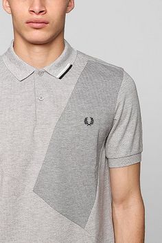 Fred Perry Patch Polo Shirt Knitwear Details, Fred Perry Polo, Sports Polo Shirts, Big Men Fashion, Polo Men, African Shirts, Sportswear Fashion