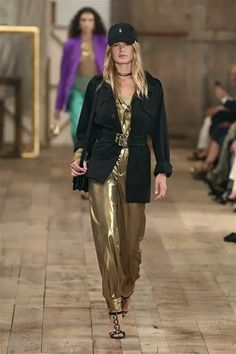 All Ralph Lauren Gold Outfit, Spring 2024