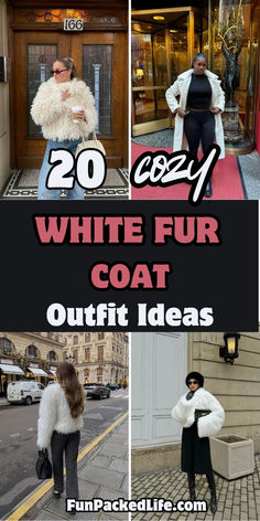 20 chic white fur coat outfit ideas to elevate your winter wardrobe! ❄️ Stay cozy and stylish with these timeless looks. Click to explore your new favorite outfit combos!