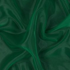 the green fabric is very soft and smooth