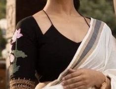 Blouse Inspiration Ideas, Zari Blouse Patterns, V Neck Blouse For Silk Saree, Black Sari Blouse Designs, Top Style Blouse With Saree, Pan Neck Design Blouse, Letest Desine Blouses, Saree In Lehenga Style, Black Blouse Designs For Saree