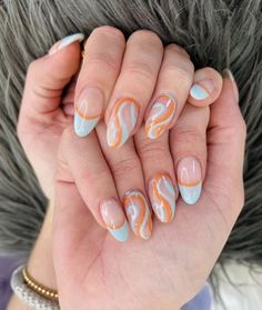 Color Block Nails, Checkered Nails, Teen Nails, August Nails, Cute Simple Nails, Simple Gel Nails, Summery Nails, Lines On Nails, Vibrant Nails