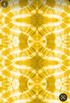 a yellow and white tie - dye pattern is shown in the middle of an image