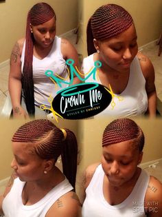 Feed In Ponytail With Bangs, 2024 Braids, Short Quick Weave Hairstyles, Latest Braided Hairstyles, Feed In Ponytail, Cornrow Braid Styles, Short Weave Hairstyles