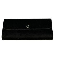 Victoria's Secret Black Velvet Suade Evening Clutch With Gold Heart - 9.75" L, 1" D, 4.25" H Condition: Nwot (New Without Tags) Size: 9.75" Length, 1" Depth, 4.25" Height Color: Black Material/Features: Solid With Metal Accents And A Gold Heart Design All Sales Are Final, Non-Refundable, And Non-Returnable. Each Order Is Meticulously Documented And Recorded From Pre-Packing To During Packing Until Carrier Drop-Off. By Placing An Order, The Purchaser Acknowledges And Agrees To These Terms And Con Victoria's Secret Elegant Evening Bags, Elegant Rectangular Victoria's Secret Bag, Elegant Victoria's Secret Party Bags, Drop Off, Black Wallet, Metal Accents, Evening Clutch Bag, Evening Clutch, Gold Heart