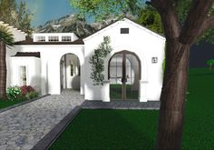 californian bloxburg home exterior Californian House, Bloxburg Designs, Roblox Houses, Bloxburg House Builds, Bloxburg Homes, Bloxburg Interior, Modern Mansions, Roblox Bloxburg House Ideas