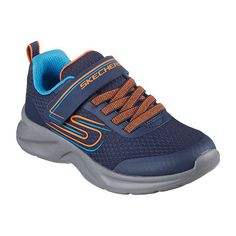 Features: LightweightClosure Type: StrapUpper/Outer Base Material: 55% Synthetic, 45% TextileShoe Lining Material: PolyesterSole Material Content: 100% EvaShoe Strap Type: T-StrapCountry of Origin: Imported Blue Slip-resistant Running Shoes For Jogging, Casual Blue Running Shoes Fade-resistant, Synthetic Running Shoes With Elastic Laces And Round Toe, Blue Synthetic Running Shoes For Outdoor, Synthetic Running Shoes With Elastic Laces, Blue Slip-resistant Synthetic Sneakers, Blue Synthetic Outdoor Running Shoes, Navy Breathable Running Shoes With Round Toe, Blue Slip-resistant Slip-on Sneakers