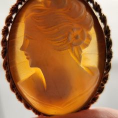 This Vintage 12K GF Genuine Carved Shell Cameo Pendant Brooch features a stunning twisted rope edge design. The exquisite craftsmanship ensures a timeless and elegant piece to add to your collection. Please feel free to ask questions. (JW2-olss-24F) * 12K Gold Filled (GF) * Genuine carved shell cameo * Versatile pendant/brooch design * Twisted rope edge detailing * Exquisite craftsmanship * Vintage aesthetic Condition: Pre-Owned Good Brooch Design, Carved Shell, Cameo Pendant, Shell Pendant, Edge Design, Vintage Aesthetic, Jewelry Vintage, Vintage Collection, Womens Jewelry Necklace