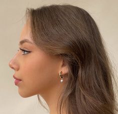 The Essential Earrings | En Route Jewelry Nose Goals, Fernanda Ramirez, 2024 Era, En Route Jewelry, Shaved Hair Designs, Perfect Nose, Cake Face, Pinterest Hair, Natural Pearl