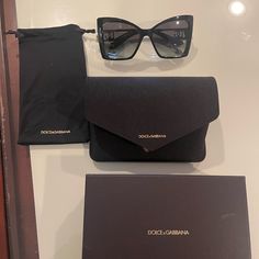 Brand New Never Worn D&G Sunglasses Dolce Gabbana Sunglasses, Plastic Sunglasses, Pink Sunglasses, Swarovski Stones, Shades Sunglasses, Metal Lace, Gradient Sunglasses, Rectangle Sunglasses, Black Sunglasses