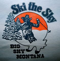 Ski Tshirt Design, Frat Style, Ski Shirt, Ski Shirts, Retro Ski, Nature Tees, Graphic Tee Style, Nature Stickers, Resort Outfit